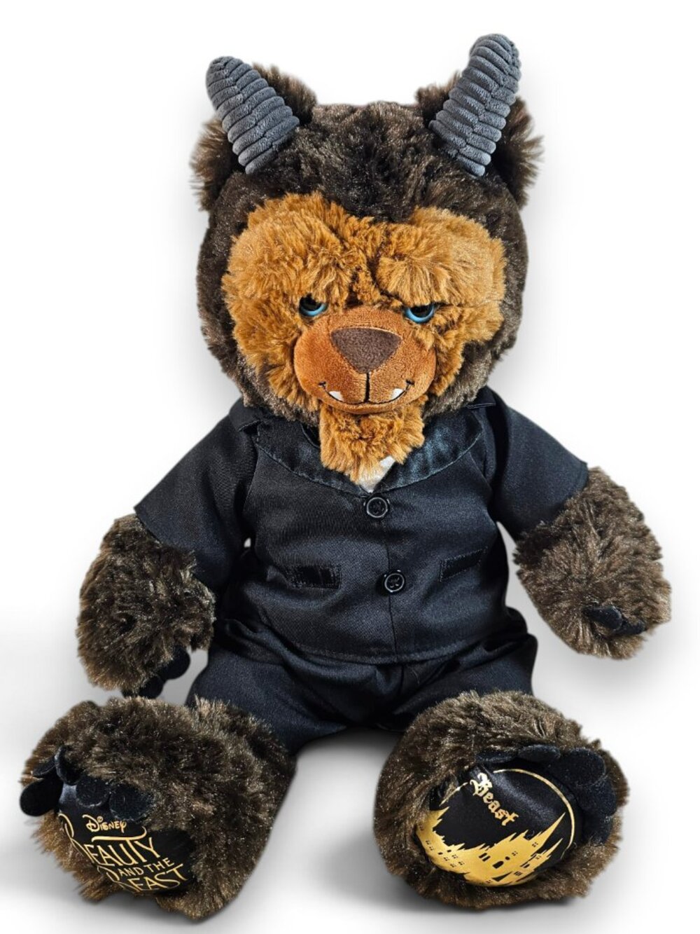 Build A Bear Disney Beauty and the Beast Plush Black Formal Suit Outfit BABW 18"